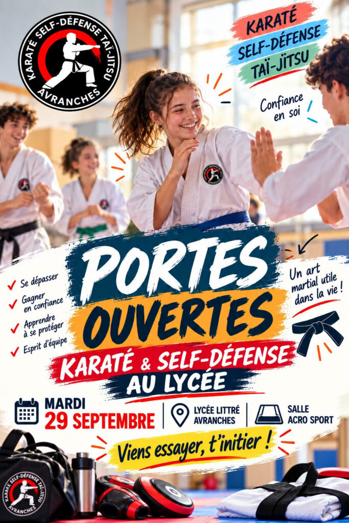 Portes ouvertes Karaté Self Défense septembre 2026